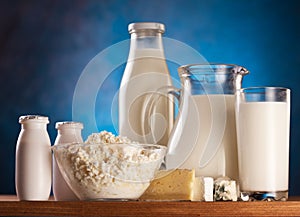 Photo of milk products.
