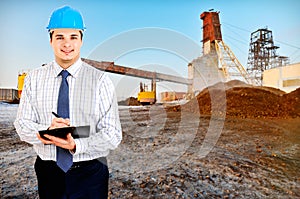Photo of a mining engineer