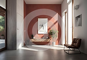 photo modern style entryway interior ai generated