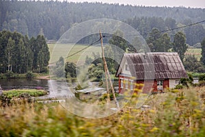 photo of a mountain dacha village in the Urals