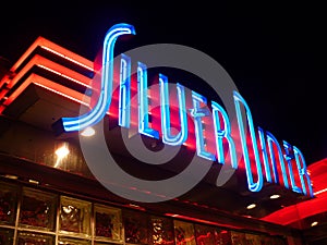 Silver Diner Neon Sign