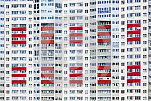 Photo of new-built residential building on a sunny summer day