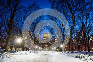 Photo of New York City buildings as viewed from Central Park