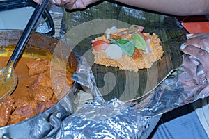 Photo of Nicaragua tamales being prepared photo