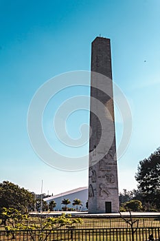 Obelisk at Ibirapuera Park in Sao Paulo, Brazil Brasil