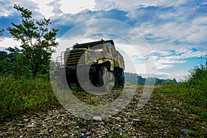 Photo of an old abandoned truck