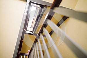 photo of an old building staircase view