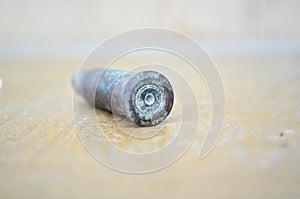 Photo of old bullet shell 7.62