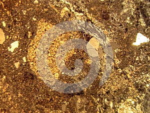 photo of the optical mineralogy and thin section microscopy of petrography