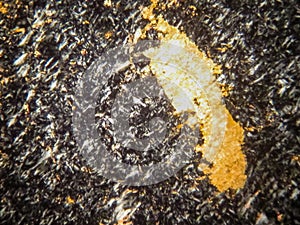 photo of the optical mineralogy and thin section microscopy of petrography