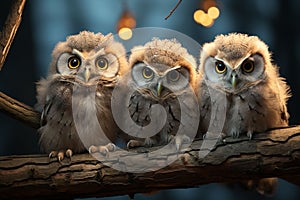 Photo of owlets in macro photography