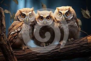 Photo of owlets in macro photography