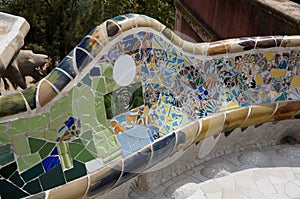 Park Guell Tile Work in Barcelona