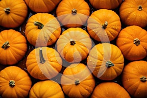 Photo Pattern Background of pumpkins