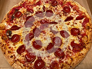 Pepperoni and Cheese Pizza Carryout