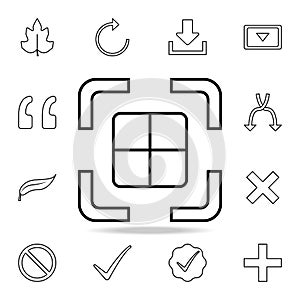 photo perspective icon. Detailed set of simple icons. Premium graphic design. One of the collection icons for websites, web design