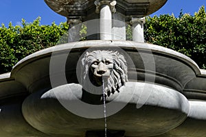 Photo Picture Image of marble water fountain faucet lion