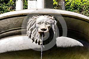 Photo Picture Image of marble water fountain faucet lion