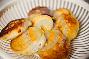 Photo of the Pile of pancakes, close-up