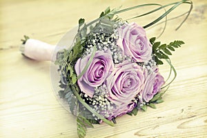 Photo of pink wedding bouquet