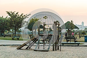 Playground at Villa-Lobos Park in San Paulo Sao Paulo, Brazil