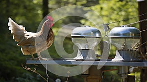 A Photo of a Poultry Feeder and Waterer