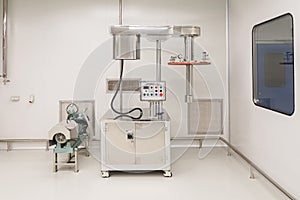 Photo production, clean room with stainless steel hardware