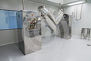 Photo production, clean room with stainless steel hardware