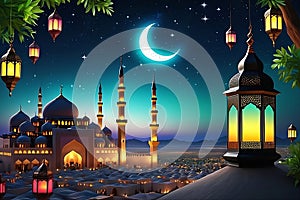 Photo of Ramadan Kareem Muslim holydays and festival days wallpaper photo