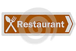 Photo realistic sign - 'restaurant'