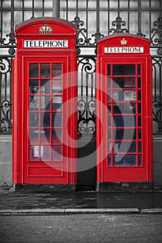 Photo of Red telephone booths