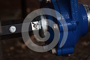 Photo of reduction gear on motoblock