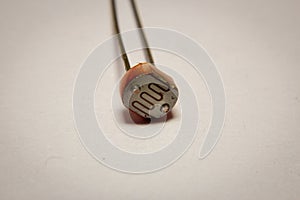 Photo resistor used for detecting light intensity