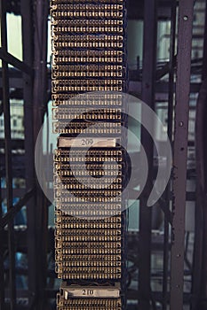 Retro telephone exchange