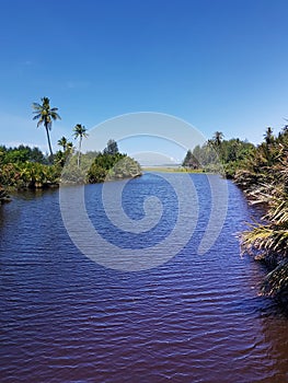 Photo of River That Empties Into The Sea in Meulaboh, Aceh