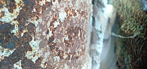 This is a photo of rusting iron