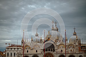 Photo with saint marks basilica in Venice, Italy