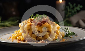 The photo of mac and cheese photo