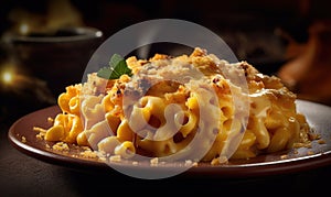The photo of mac and cheese photo