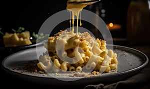 The photo of mac and cheese photo