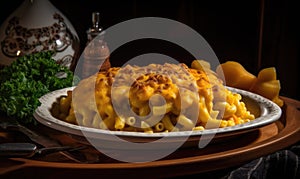 The photo of mac and cheese photo