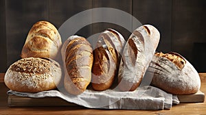 A Photo of a Selection of Artisan Bread Loaves