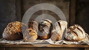 A Photo of a Selection of Artisan Bread Loaves