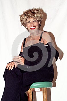 Tina Turner , photo session at the Sanremo Festival 1996