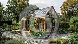 Eco-Friendly Greenhouse Construction: Sustainable Solutions for a Greener Tomorrow. photo