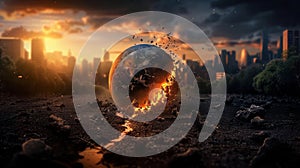 The Decline of Our Planet: A Visual Representation of Global Warming and Climate Change