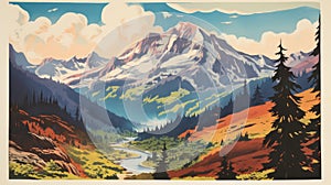 Pacific Northwest Poster: Forgotten Land\'s Whistlerian Mountain Vistas photo
