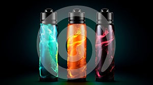 Innovative Glass Bottles With Shiges Visual Aesthetic Style photo