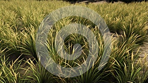 Highly Detailed 3d Image Of Meadow Fescue Grass For Landscape Design photo
