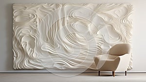Organic Forms: A Stunning 8k 3d Wall Mural With Tactile Richness photo